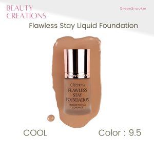BEAUTY CREATIONS, Flawless Stay Liquid Foundation, Color,  # 9.5